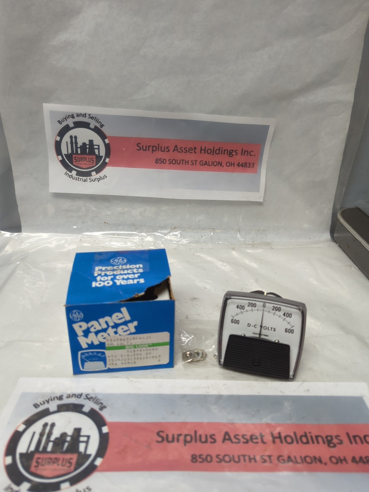 GE,50-250205FASJ1,PANEL METER 600-0-600 D-C VOLTS NOS