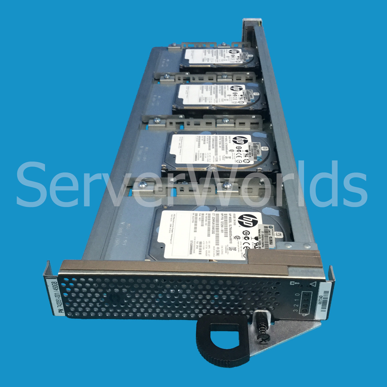 HP QW897A 3par 4GB tray with 4 x 450GB SAS C8R65A 729297-001