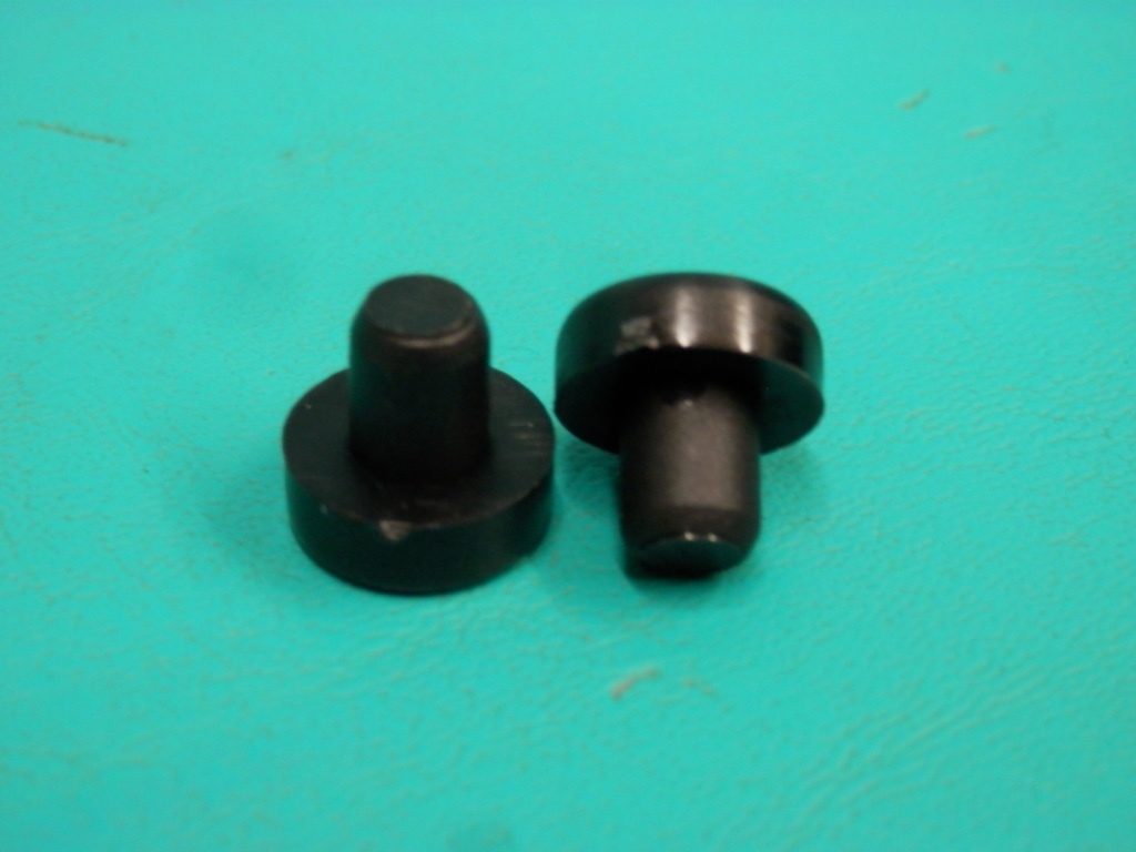 10 Black 1/2" Nylon Stem Bumpers Patio Furniture Outdoor Glide 736B 736
