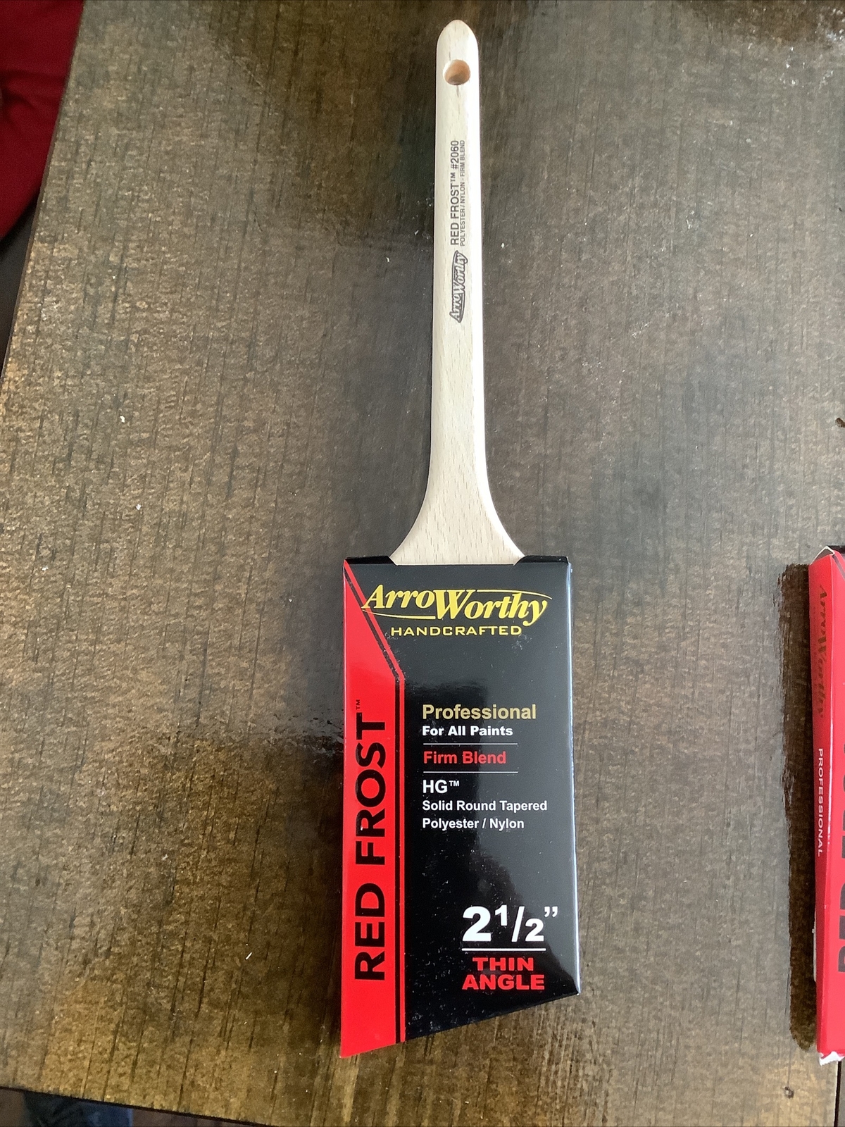 ArroWorthy Red Frost Nylon/Polyestor Angle Sash Paint Brush 2-1/2" New