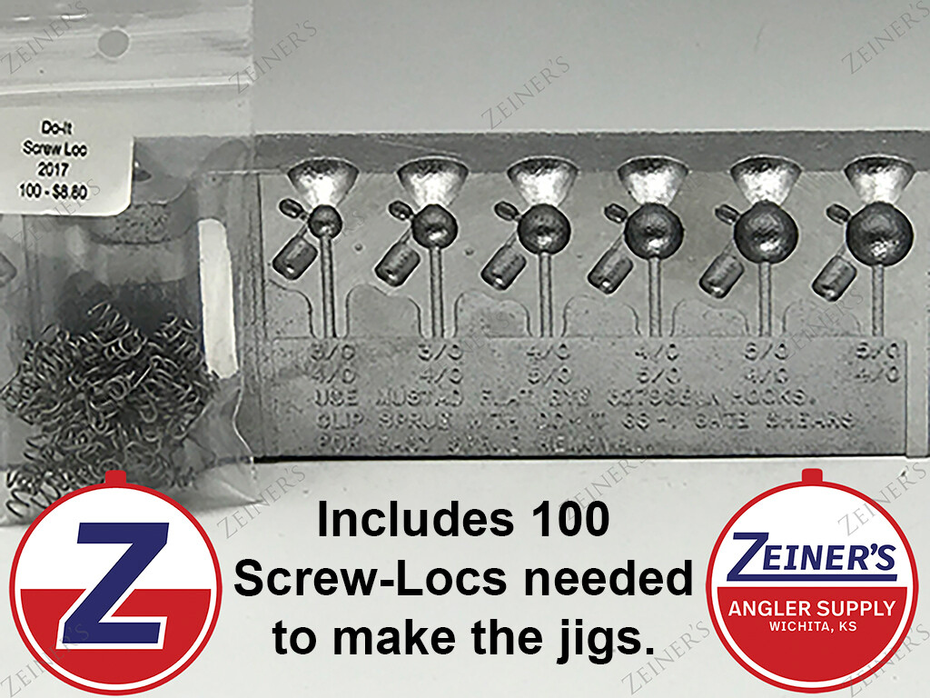 3450 New Do It Shake-It Head Jig Mold w/Screw-Loc - 6 sizes from 1/16-3/8