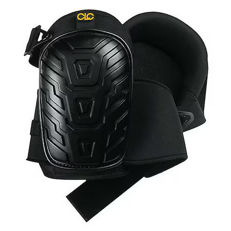 Clc Work Gear 345 Knee Pad, Non-Skid, Foam Pad, Plastic Cap, Hook-And-Loop,