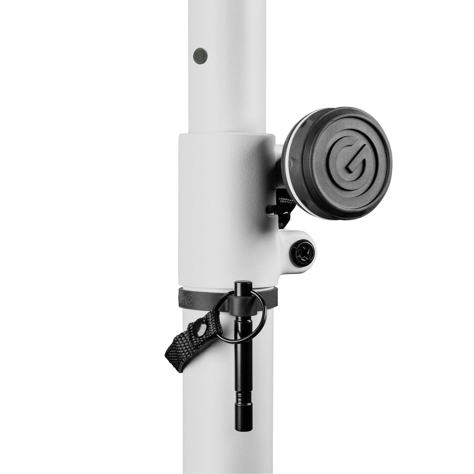 Gravity GLS431W Lighting Stand with Square Steel Base in White