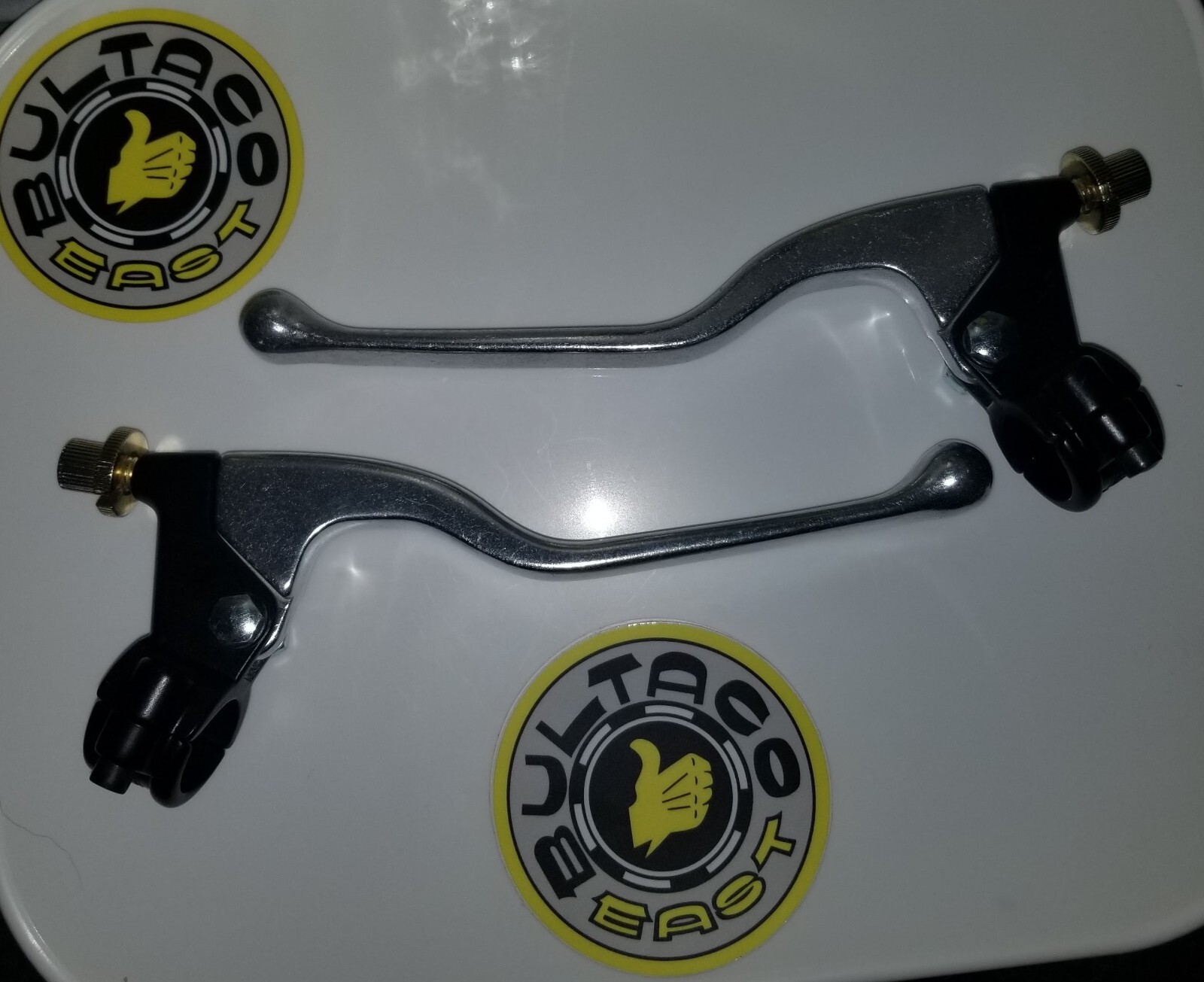 YAMAHA DT100 DT125 DT175 DT250 DT360 DT400 BRAKE & CLUTCH LEVER SET WITH PERCH
