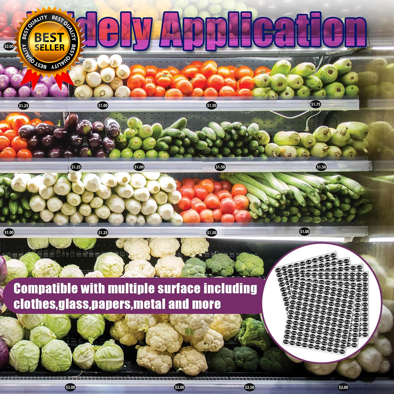 1560Pcs Vending Machine Price Labels, 12 Sheets Snack Vending Machine
