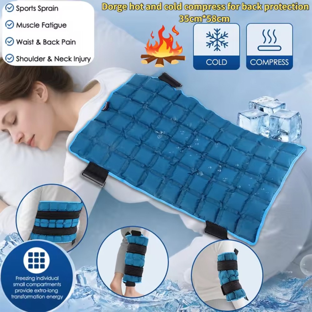 Large Gel Ice Pack for Injuries Reusable Flexible Hot Cold Therapy Compress USA
