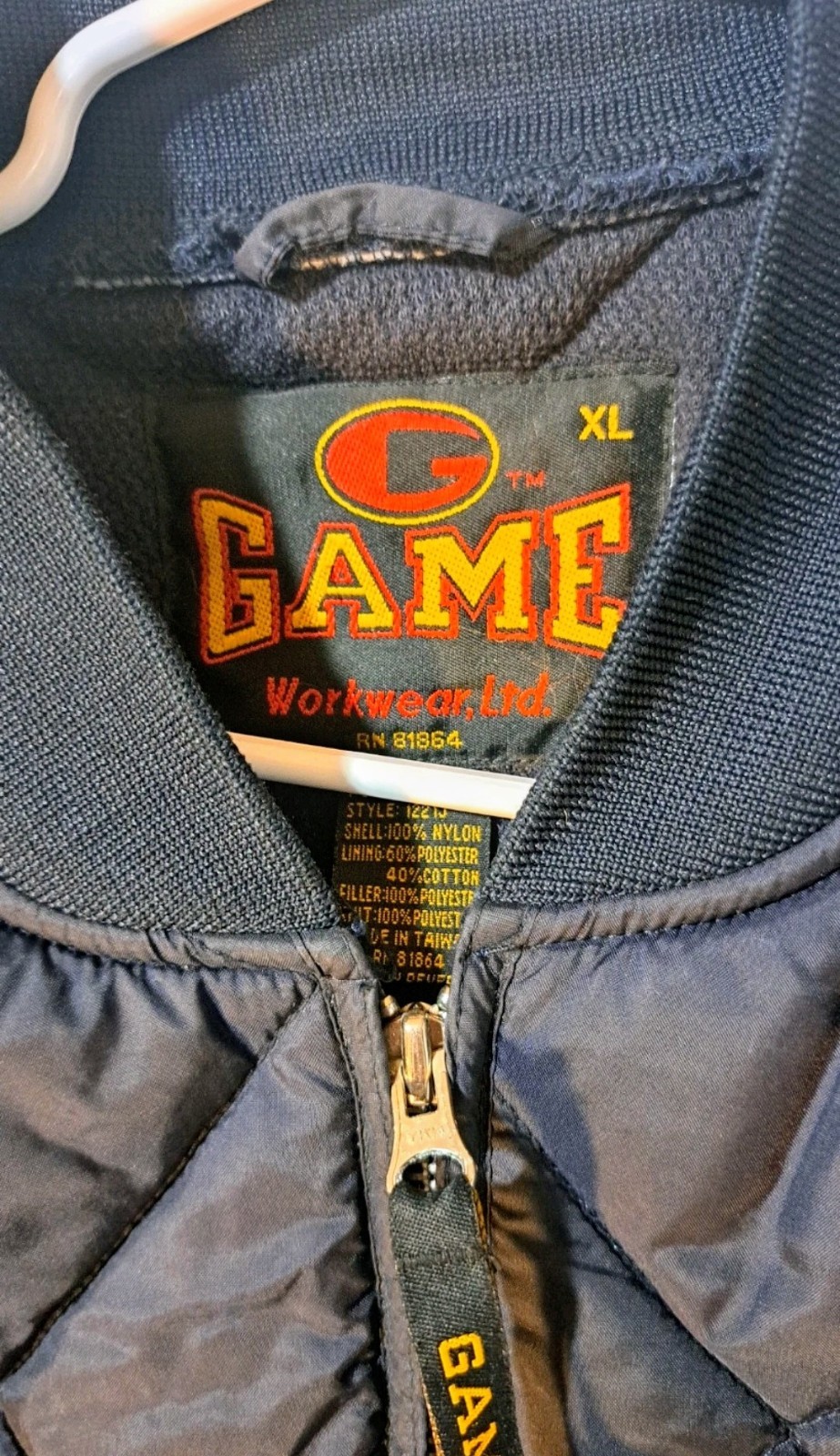 Lowell MA Fire Dept Game The Bravest Quilted Jacket Eng 11 Men 2XL US Flag