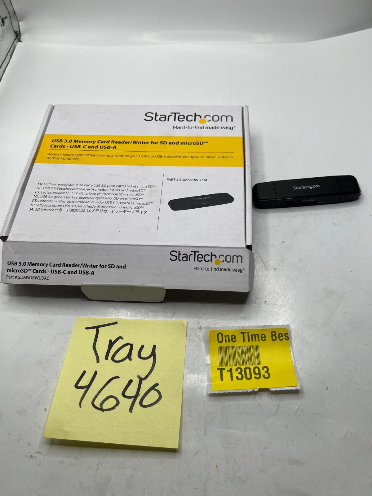 StarTech USB 3.0 Memory Card Reader for SD and microSD Cards USB-C and USB-A