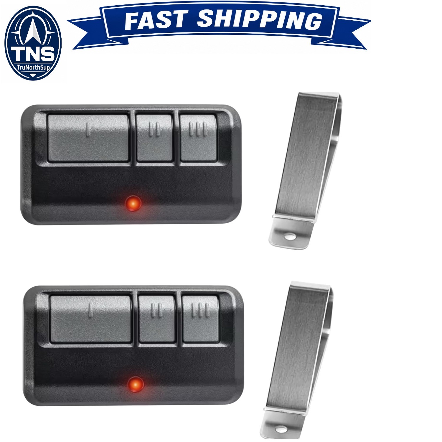 Chamberlain 953EV/EVC Garage Door Remote 3-Button 2 Pack Universal Compatibility
