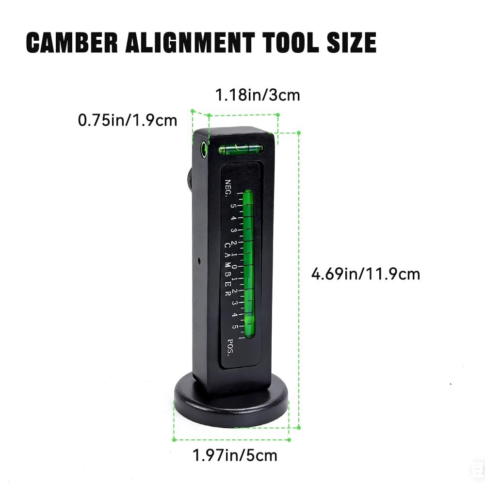 Adjustable Magnetic Camber Caster Gauge - Universal Wheel Alignment Tool, 2-Pack