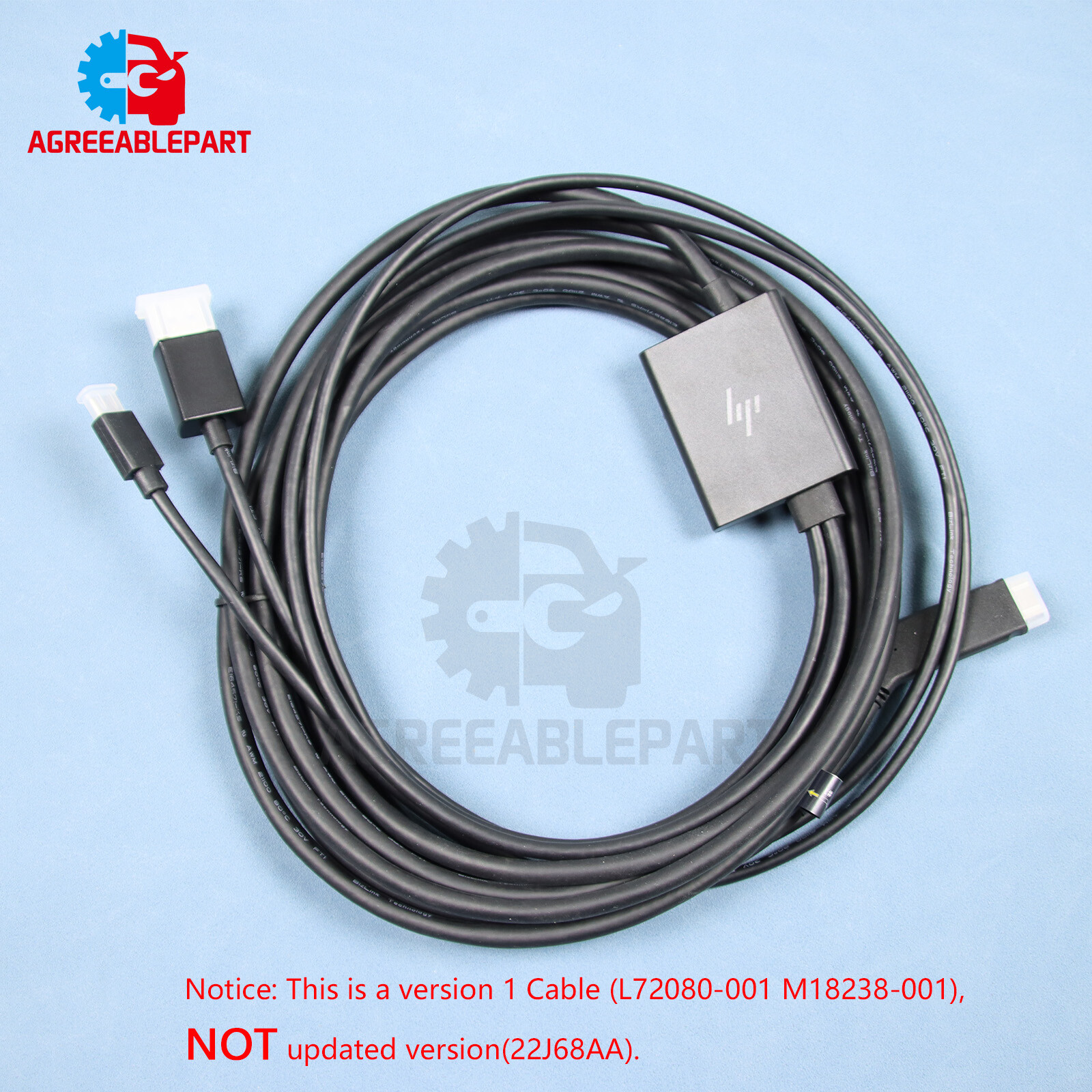 Genuine HP VR 6 Meter Cable for HP Reverb G2 VR headset L72080-001 Version 1
