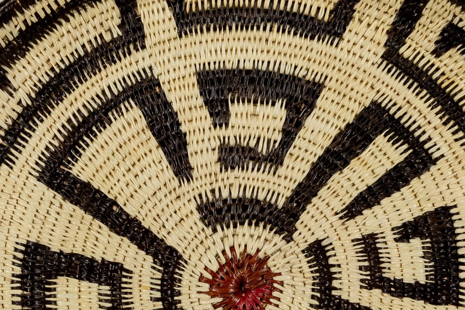 Black and White Greek Key Basket Plate