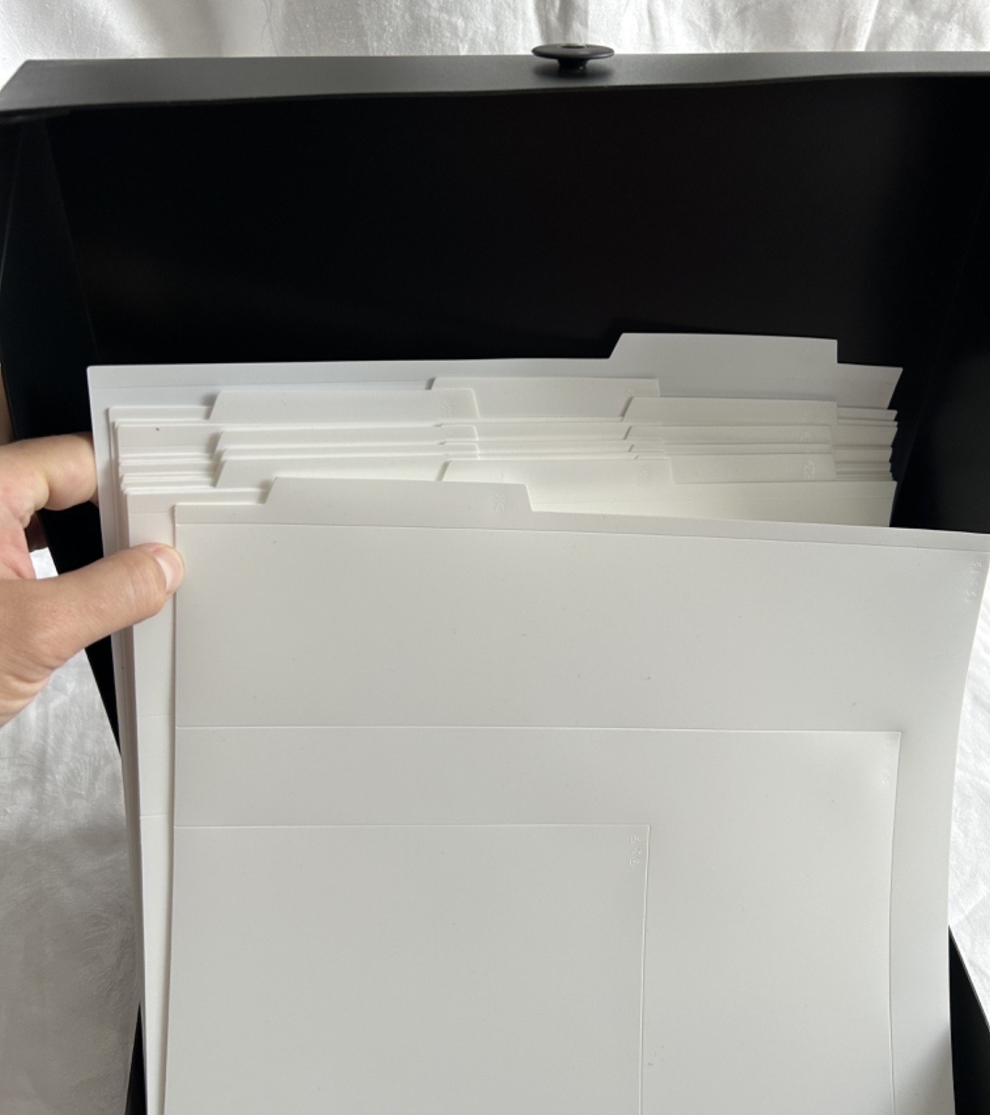 CREATIVE MEMORIES Crop Talk Power Layout Guides for SCRAPBOOK Black Storage Box