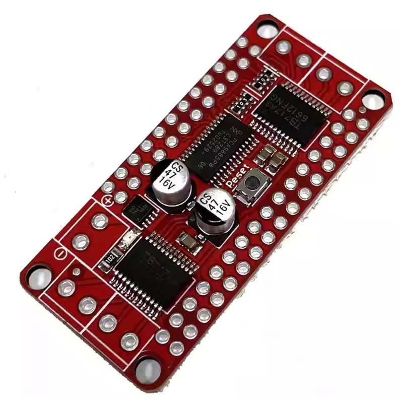 Efficient Double Motors Driver Board Utilizing TB6612 and PCA9685 Chip for DIY