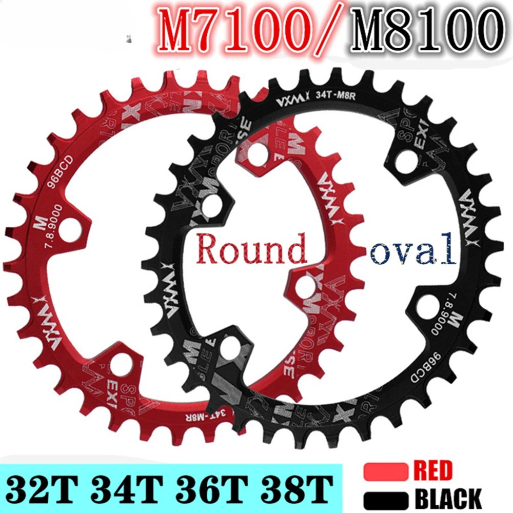 96bcd MTB Round Oval Bicycle Chainring 30T 32T 34T 36T 38T Crown Tooth Plate