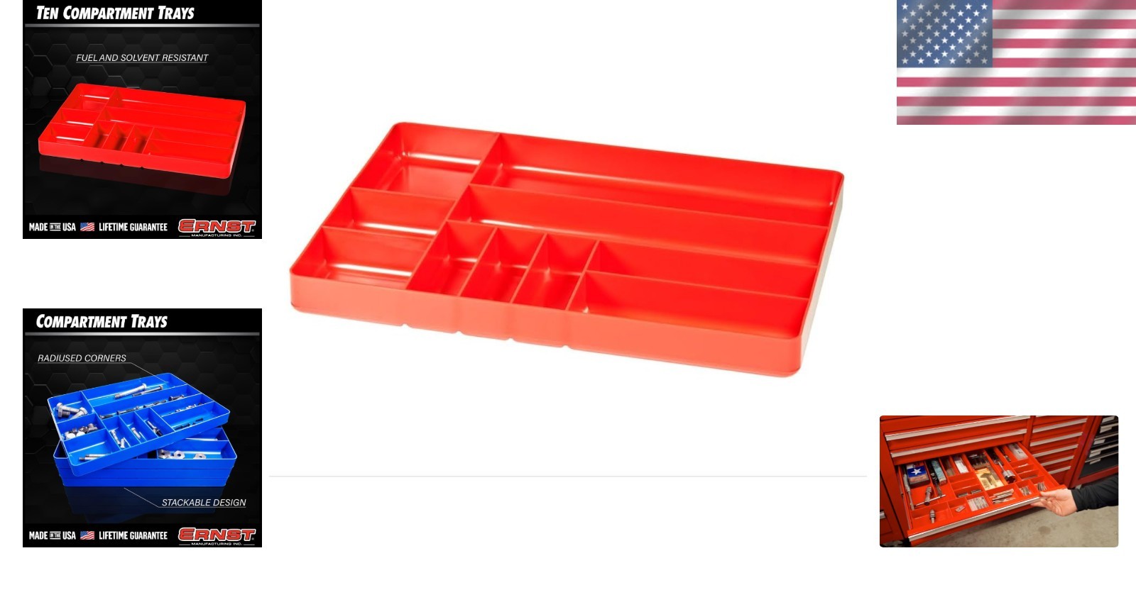 Impact-Resistant 10-Compartment Organizer Tray - Perfect for DIY Tool Storage