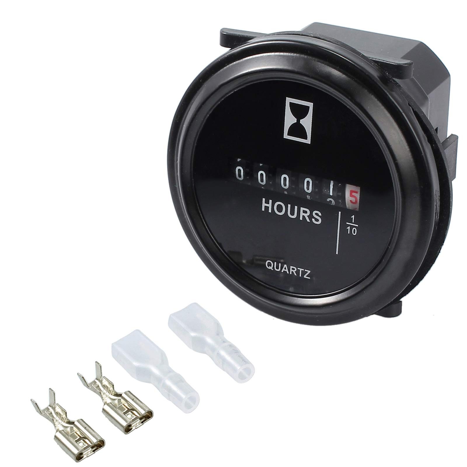 AMTOVL Quartz Hour Meter Round DC 12v 24v 36v 48V 60V 72V Gauge...
