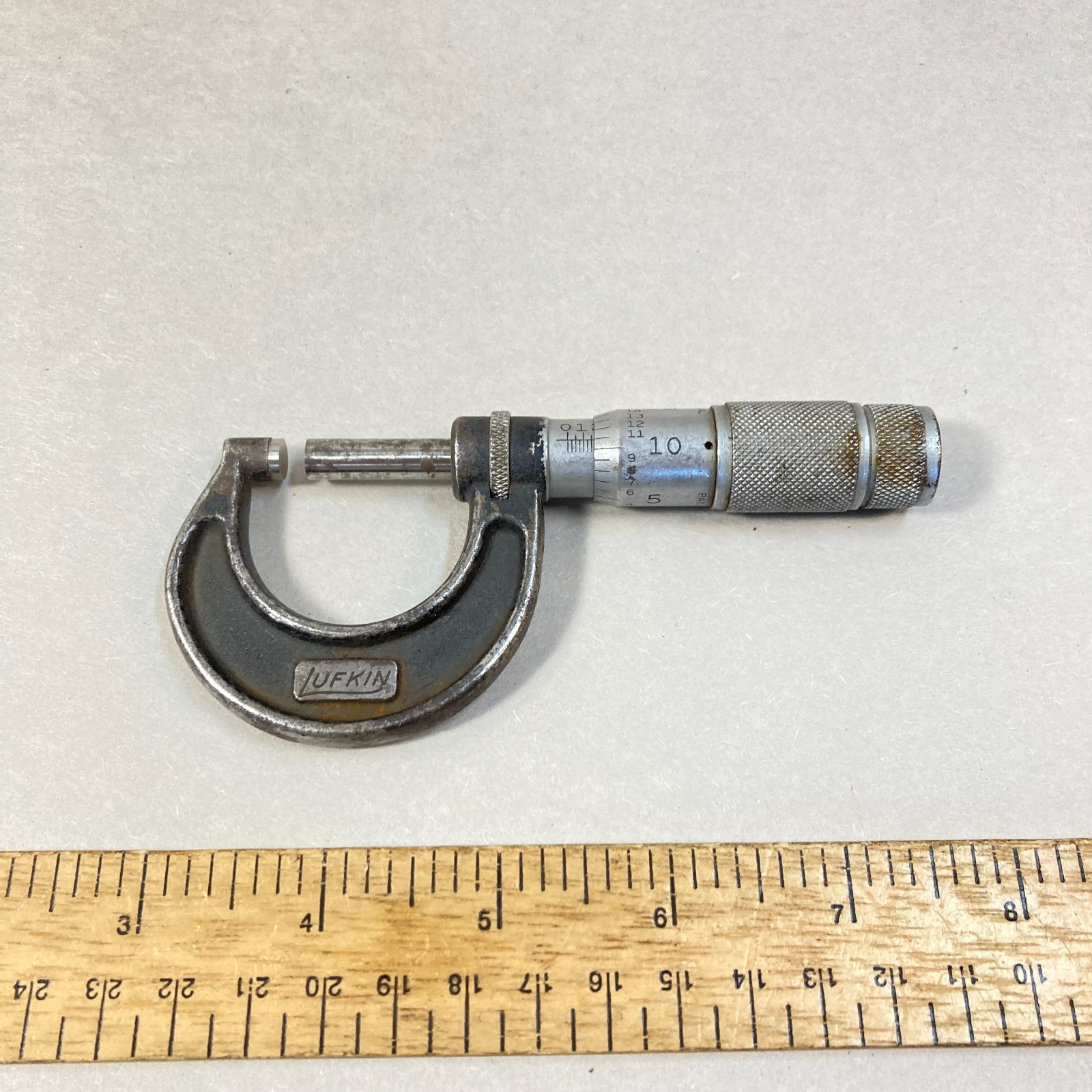 Vintage Lufkin Micrometer Outside 0-1" #1961 USA