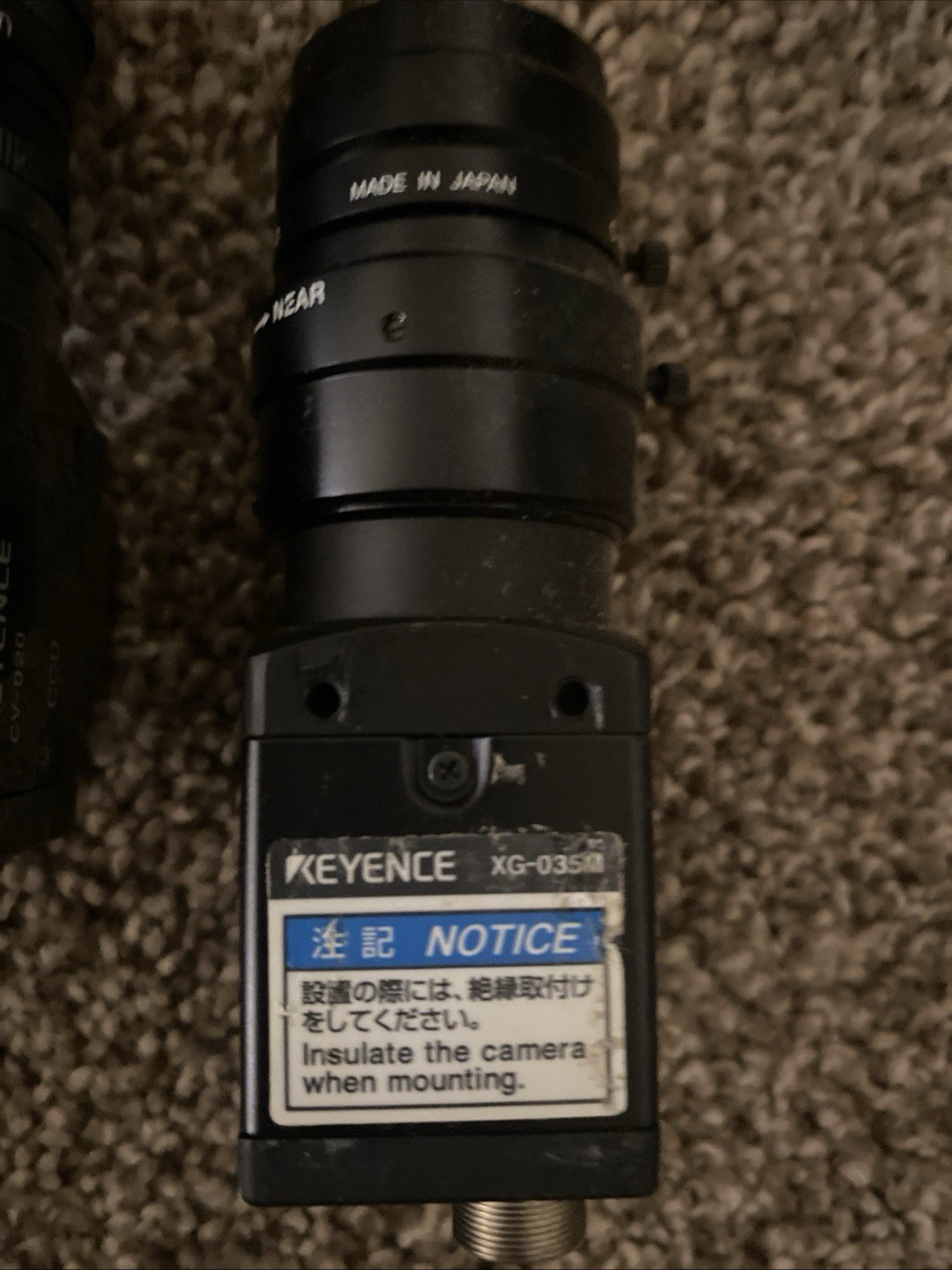 Keyence CV-2100 Controller, XG-035M Cameras, Lenses, KV-10R Module Vision System