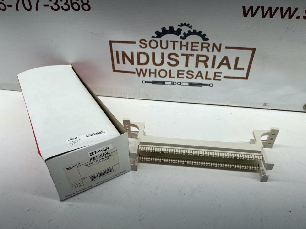 Lot of 2 Pass & Seymour Legrand PS11050L 50 Pair 110 Wire Block w/ Mounting Legs