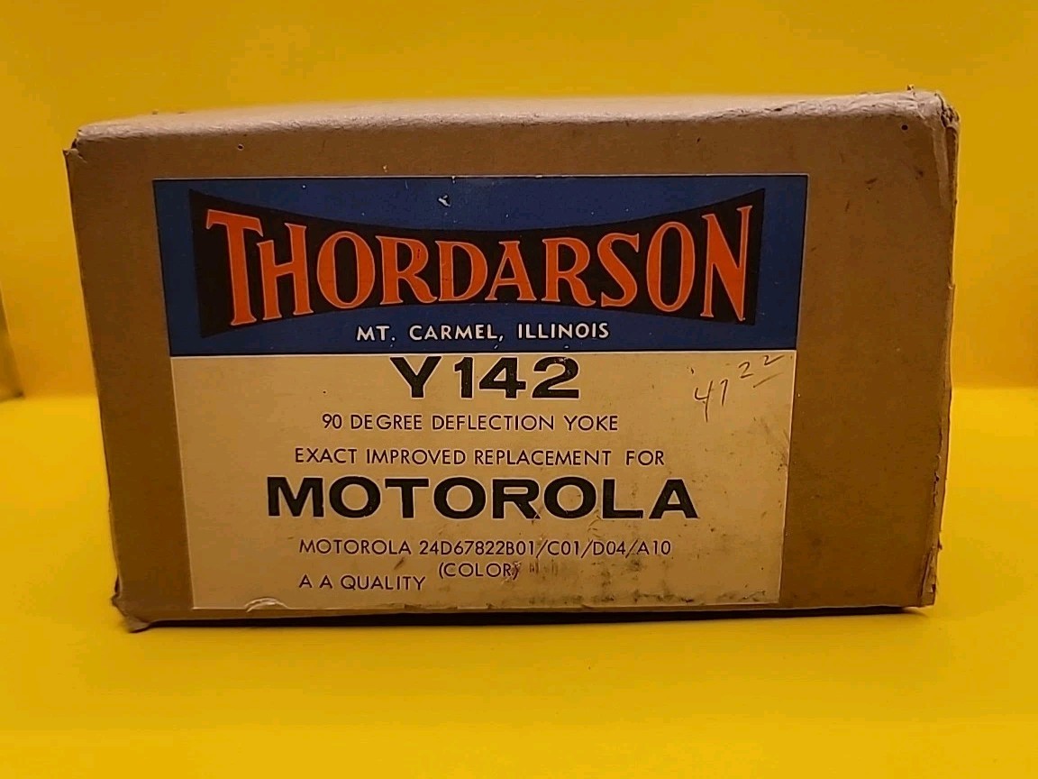 New Qty 1 NOS Thordarson Y-142 Deflection 90 Degree Yoke Vintage Motorola USA