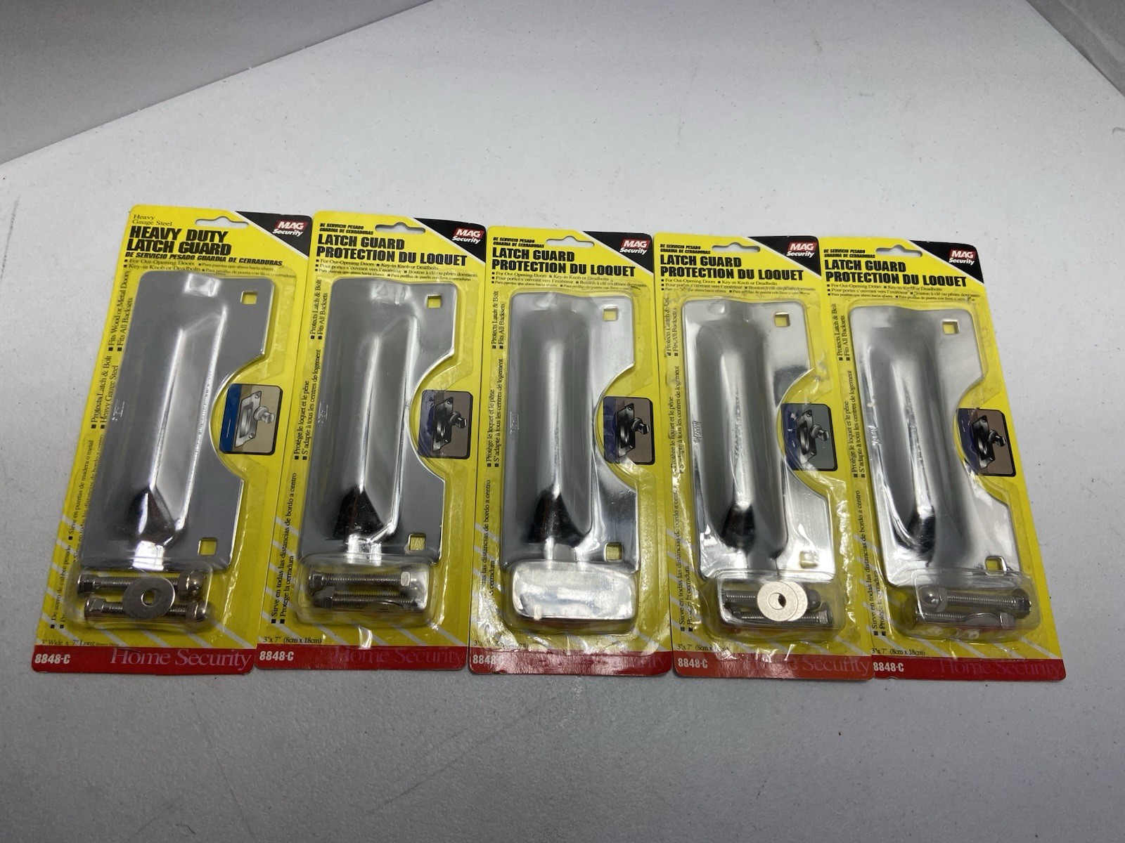 Latch Guard Latch Protector Mag security Chrome Plated Steel - Lot Of 5