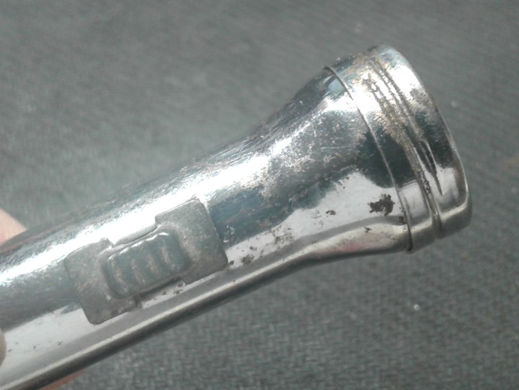 Tom Thumb 3 1/8 Flash Light Miniature some rust and corrosion