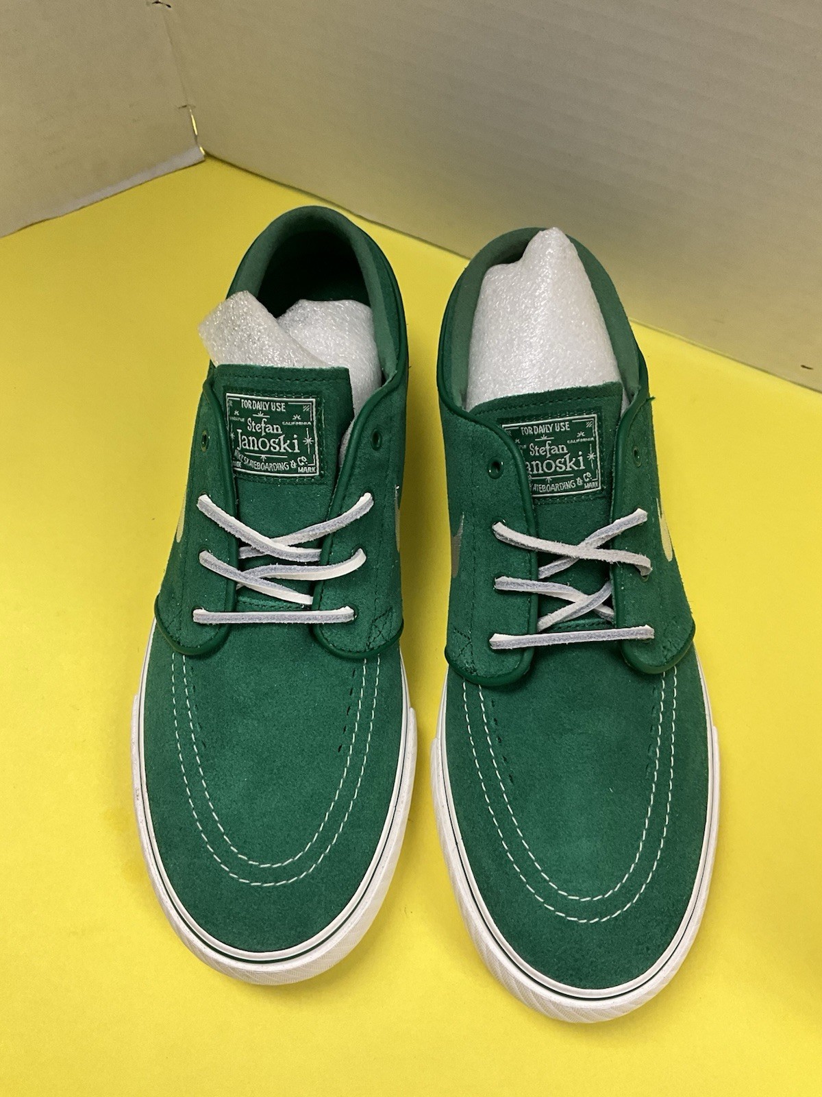 Nike SB Stefan Janoski Green Skateboarding Men's Low Top Sneakers Shoes