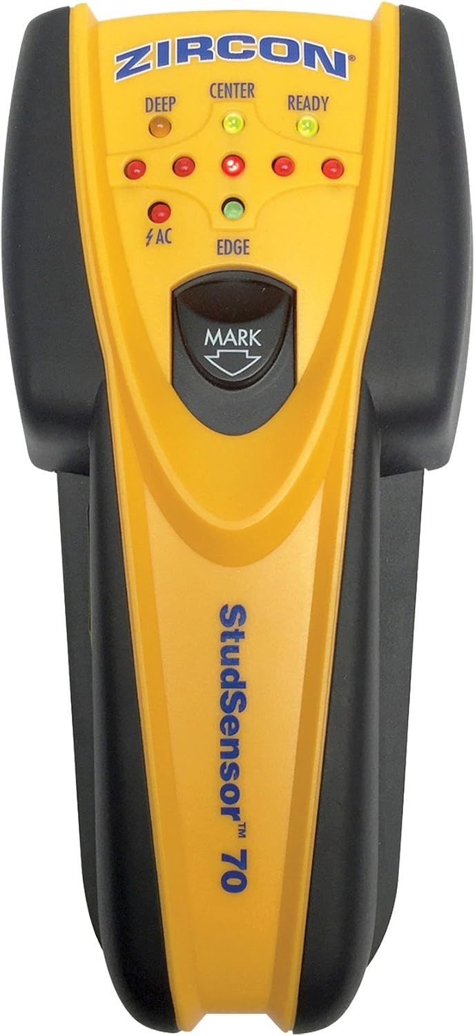 Zircon stud finder sensor wall scanner, built-in marker, wire warning, battery