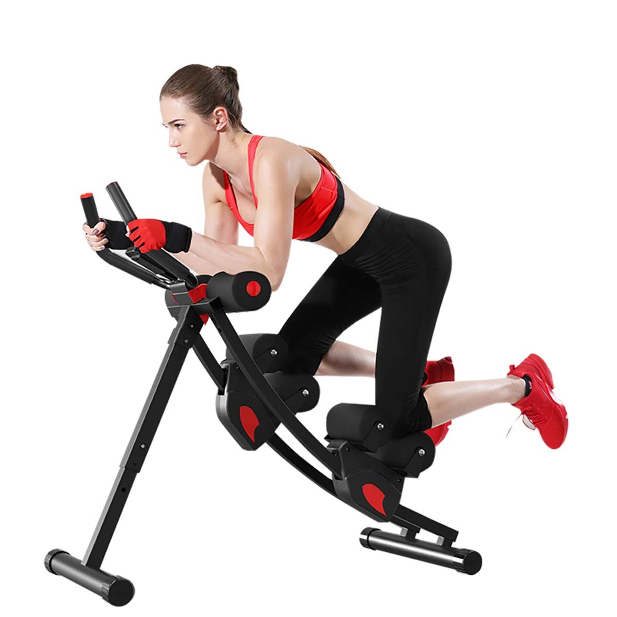 Adjustable Ab Machine, Home Gym Workout Equipment, Foldable Ab Trainer