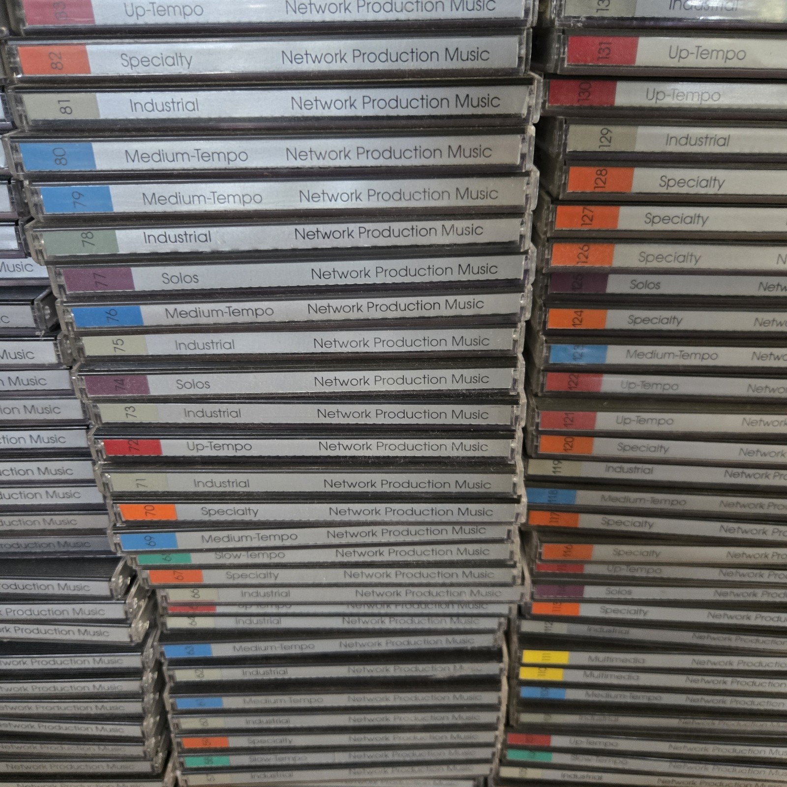 Network Production Music Audio CDs & Sound Effects Sampling 288 CD LOT w/Catalog