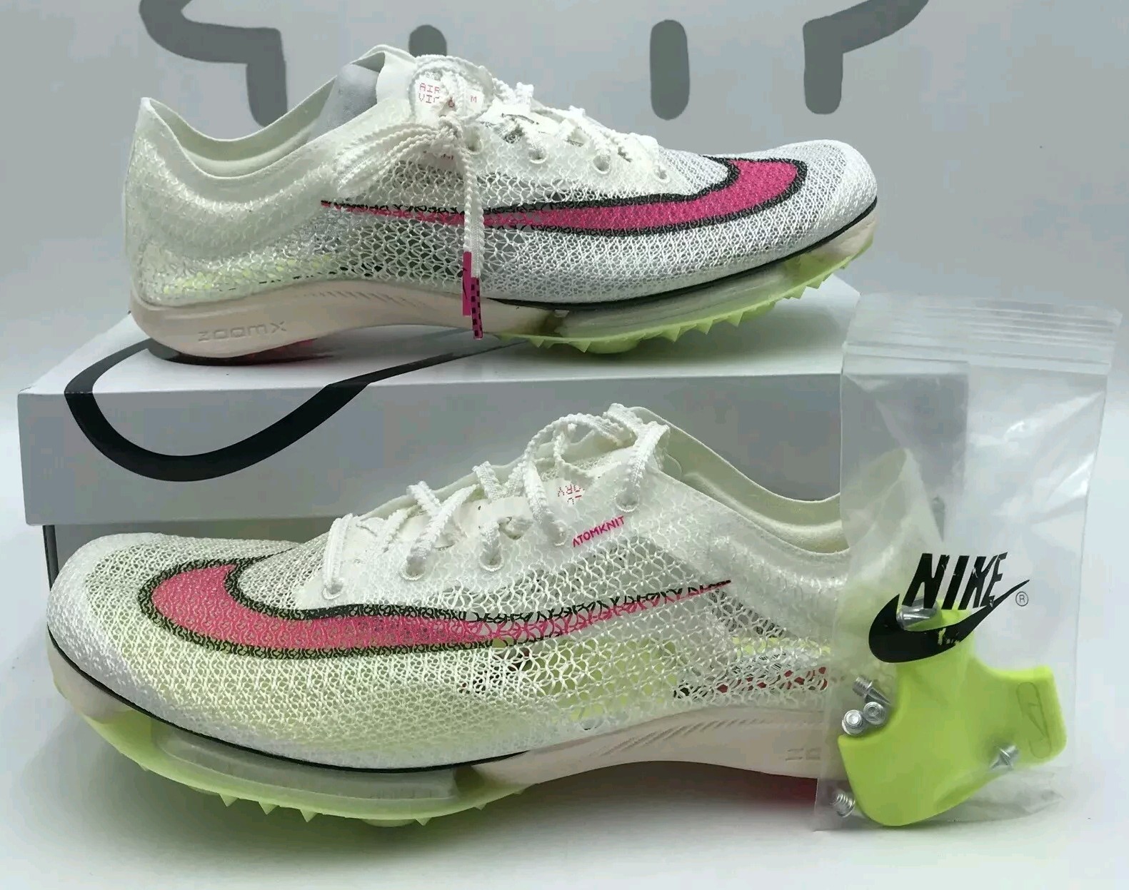 Nike Air Zoom Victory Sail Pink Mens Track & Field Distance Spikes CD4385-101
