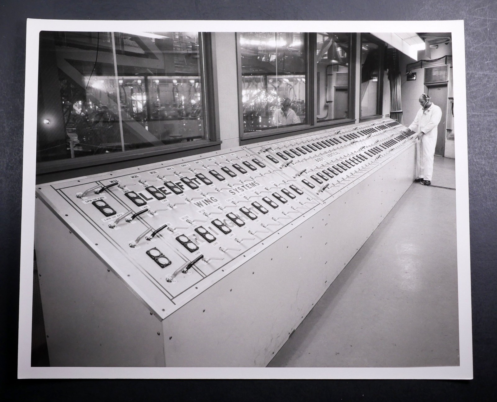 Boening Factory Press Photo 8 x 10 B&W