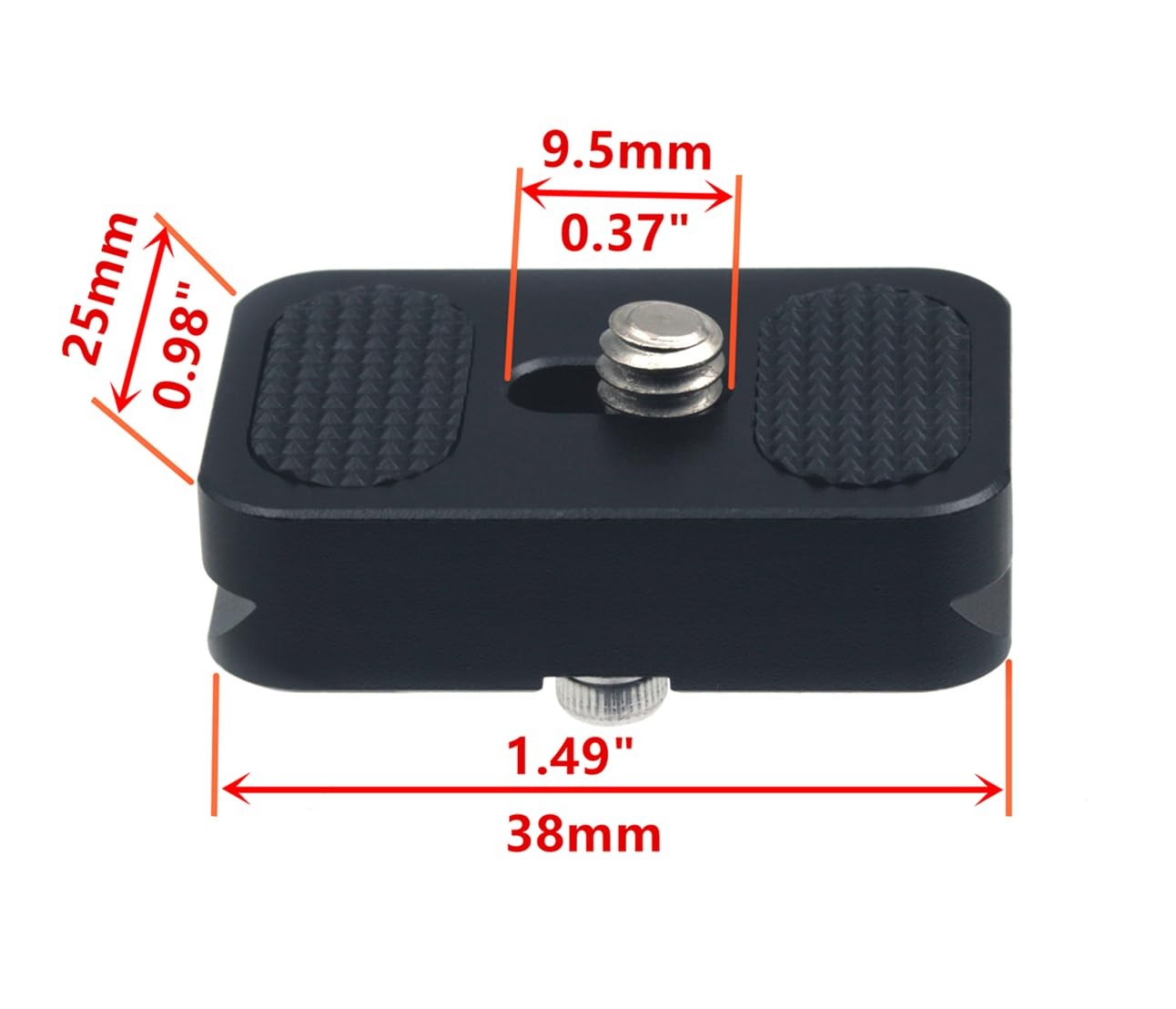 PU25 25mm Universal Quick Release QR Plate Mini Compact Camera Mount Tripod