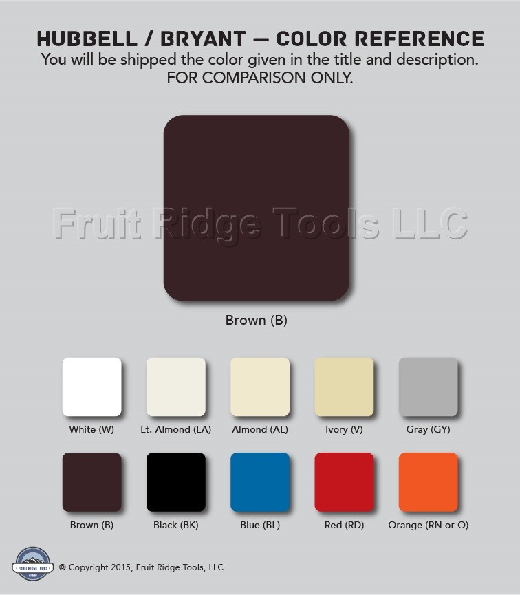Hubbell NPJ3 Brown 3-Gang Toggle Switch Unbreakable Nylon Mid-Size Wallplate