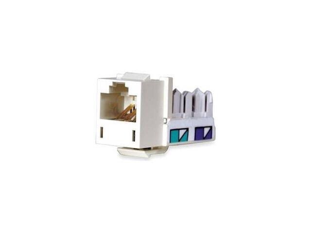 HUBBELL PREMISE WIRING HXJ5EW Telephone/Data, Jack, XCELERATOR Cat 5E, White 3PK