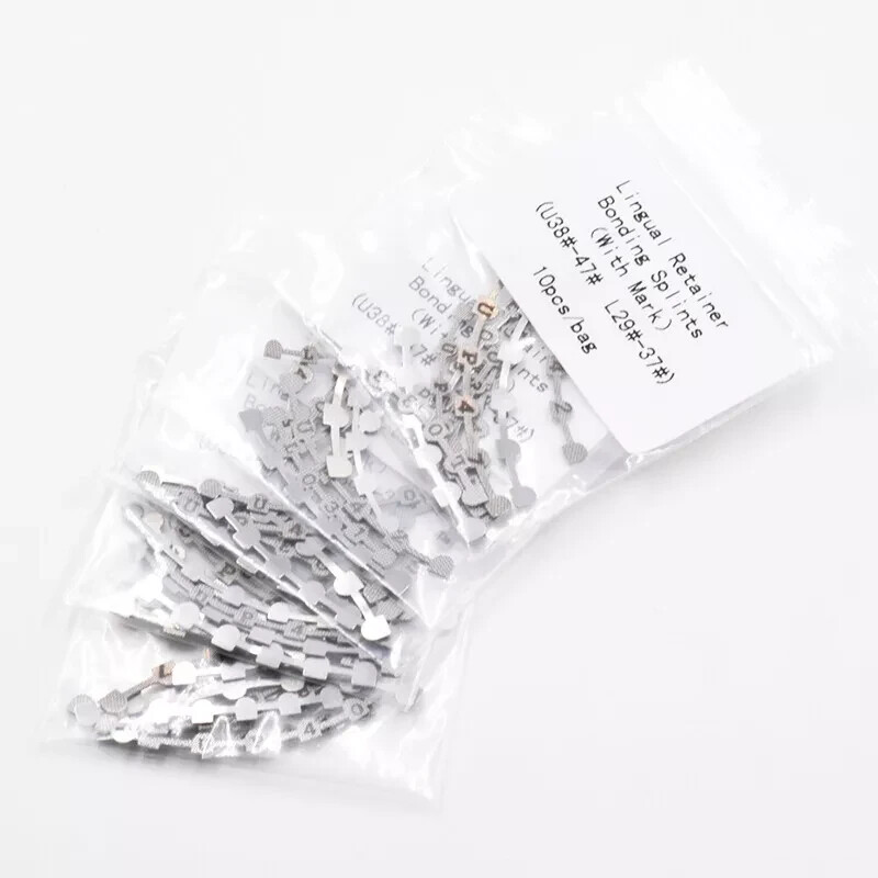 10 Pcs/Pack Dental Lingual Retainer Bonding Splints Orthodontic Wire Upper/Lower