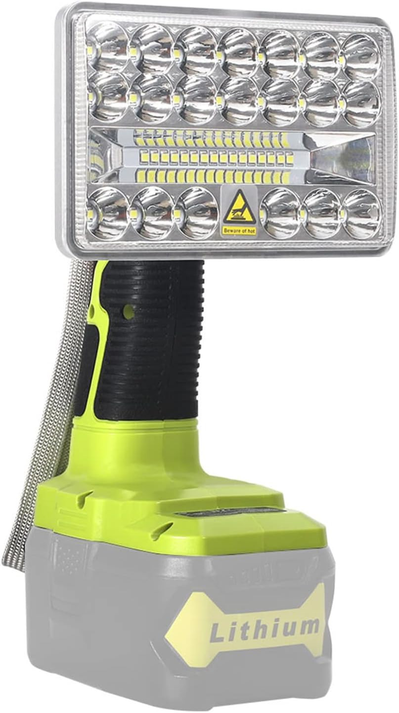 Luz de trabajo para batería Ryobi 18 V linterna de 18 V reflector LED de 2000 lm