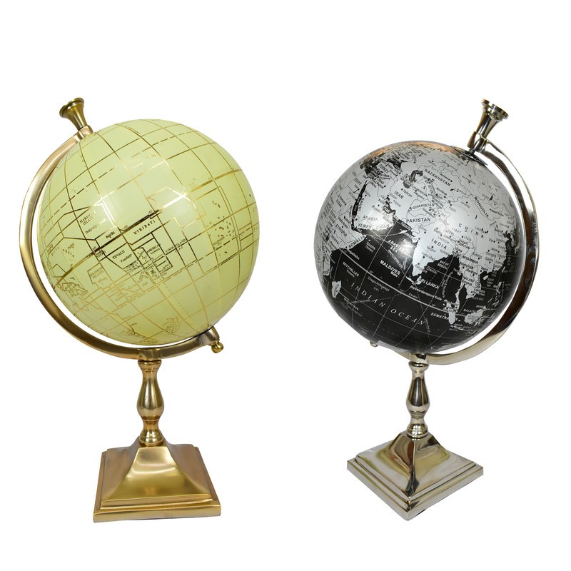 Table Top World Globe Rotating Geography Political Map Home & Office Decor 12"