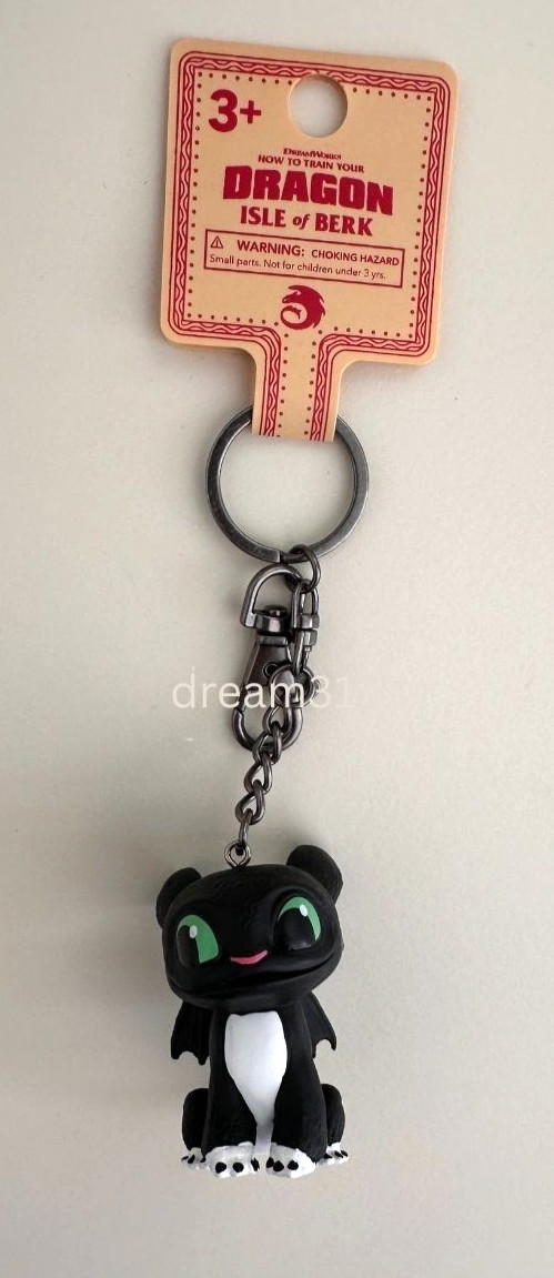 BNWT Epic Universe Isle of Berk How to Train Your Dragon Ruffrunner PVC Keychain