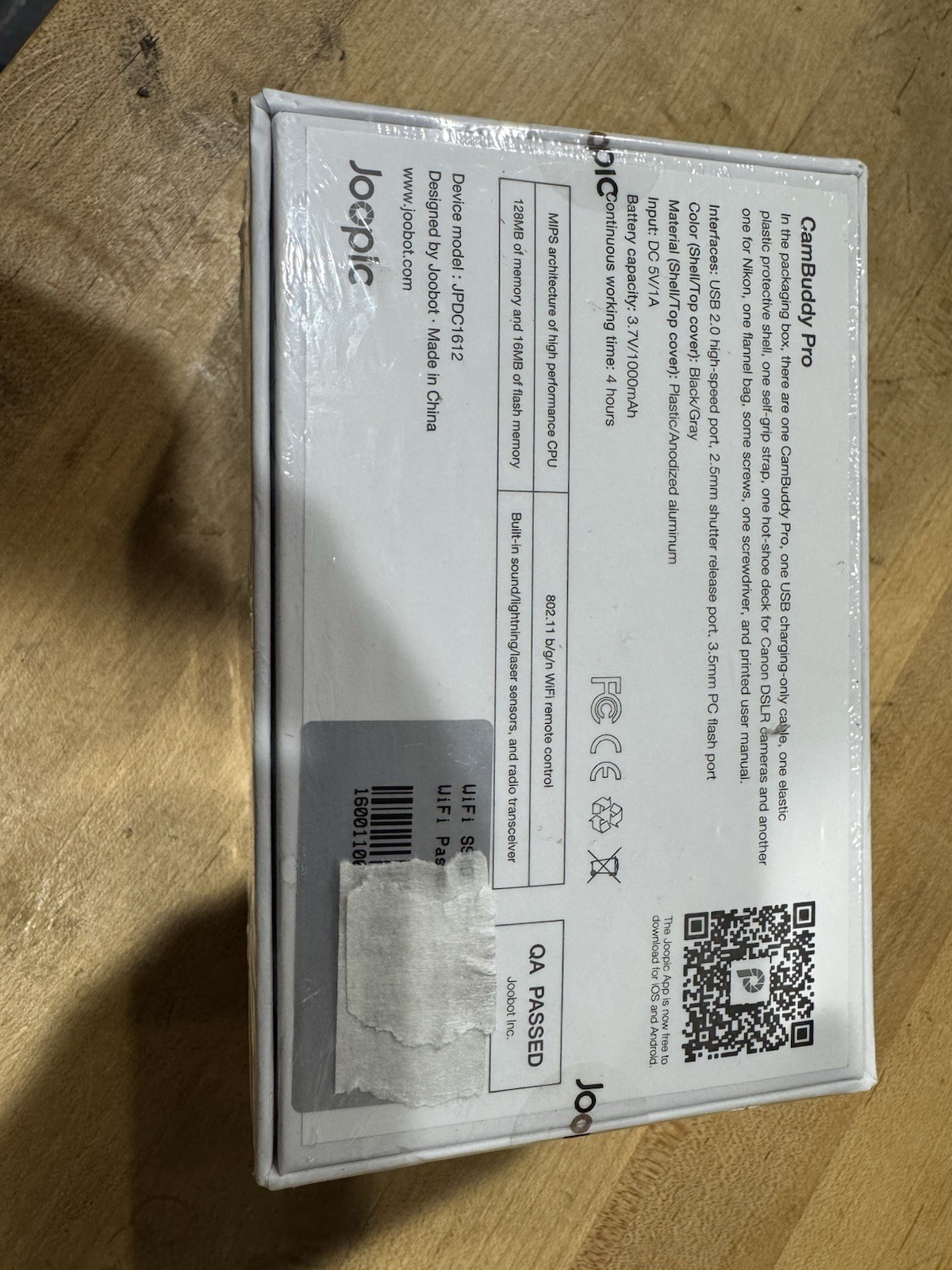 Joopic CamBuddy Pro JPDC1612 DSLR Camera Smart Wireless Controller. New / Sealed