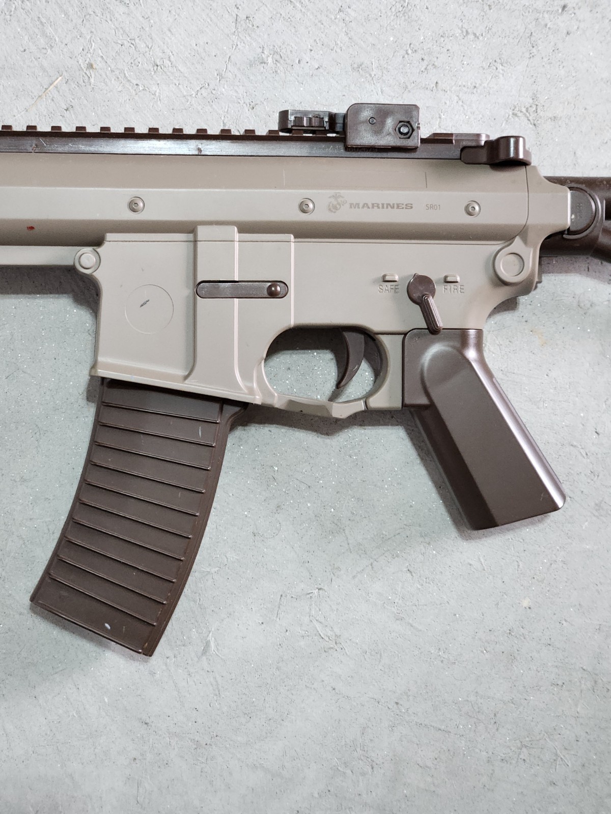 Marines SR01 Airsoft Gun Adjustable Shoulder Folding Stock Crosman