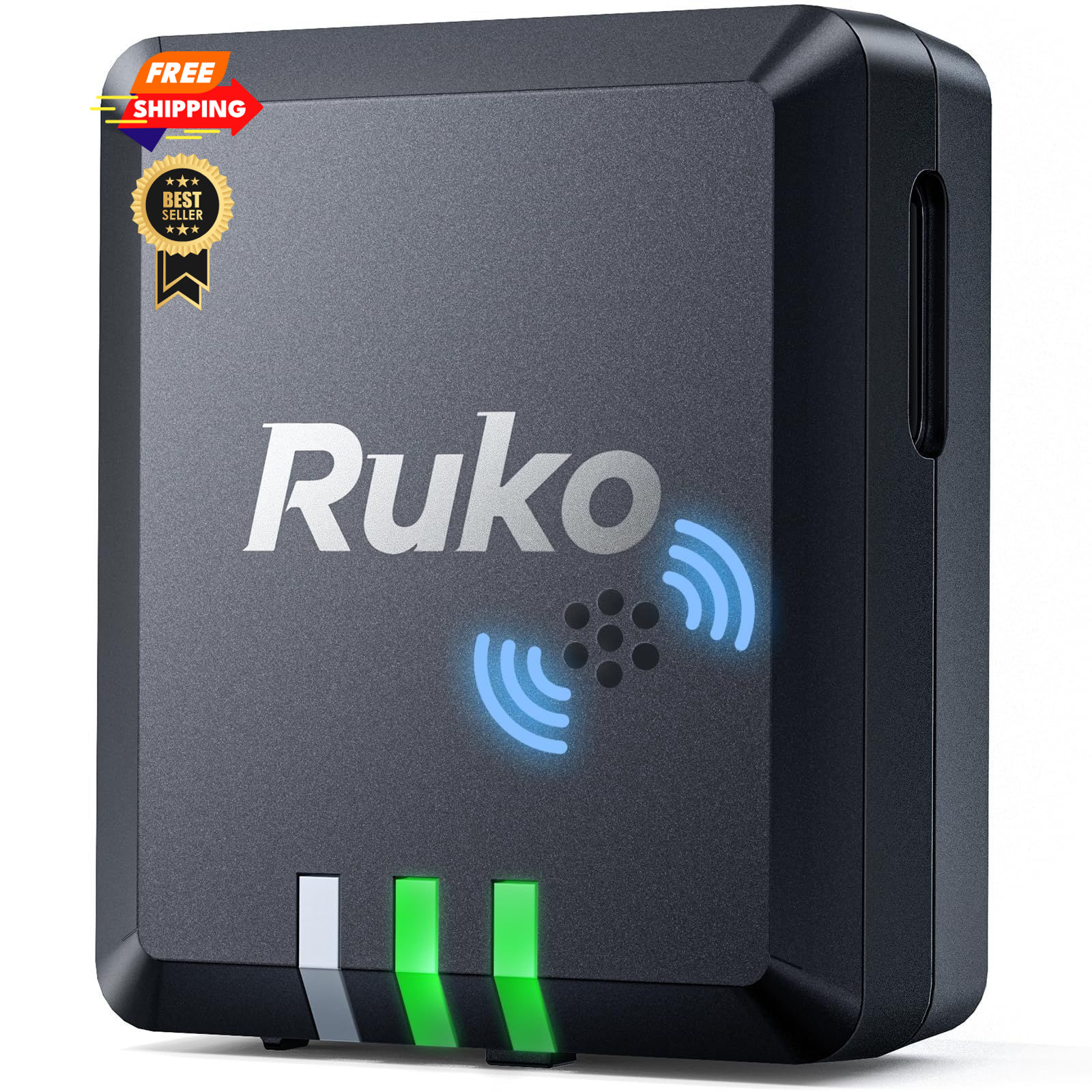 Ruko R111S RC Aircraft GPS Tracker/Finder with Beeper, Light R111S, Black