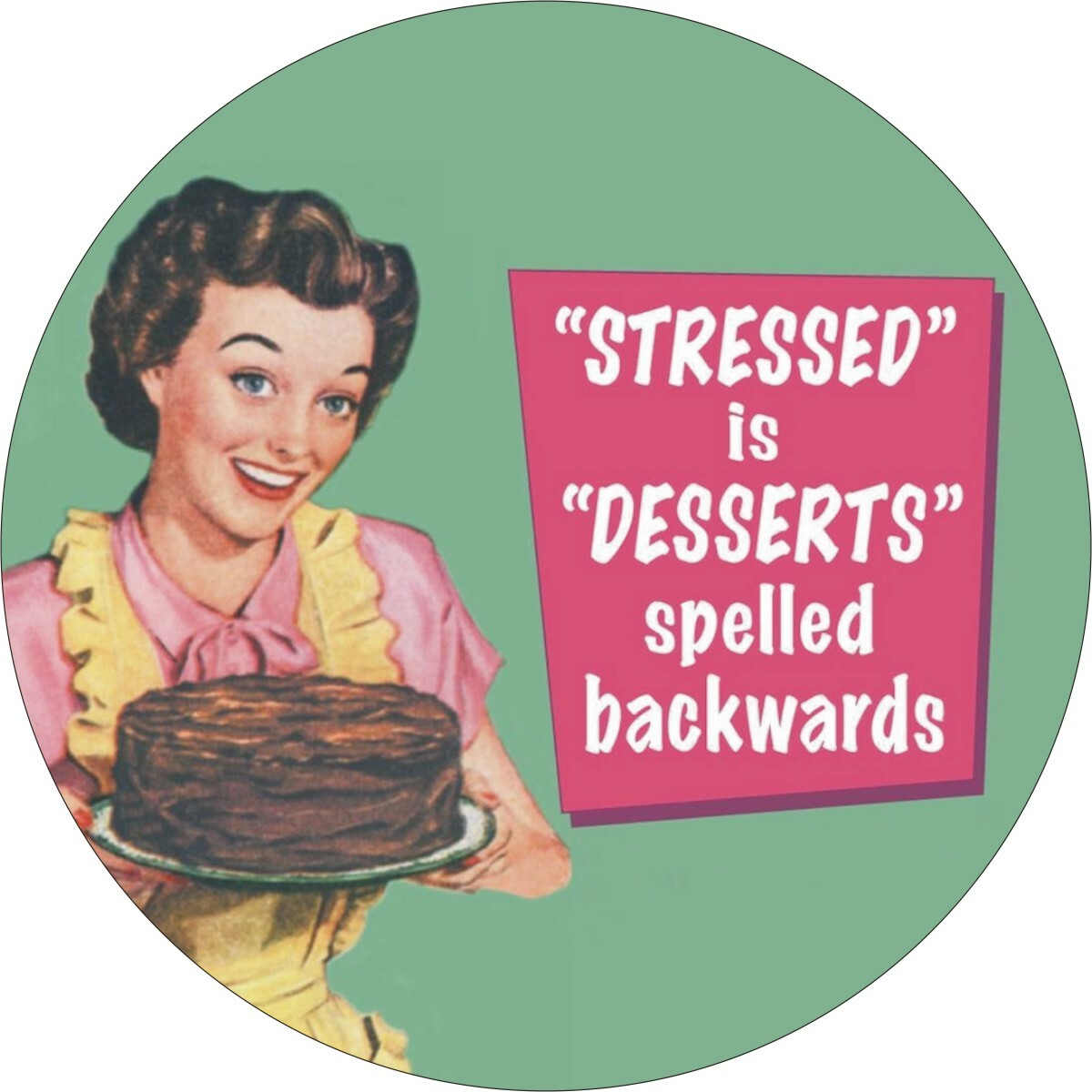 Stressed Dessert Cake Medicine Vitamin Pill Box