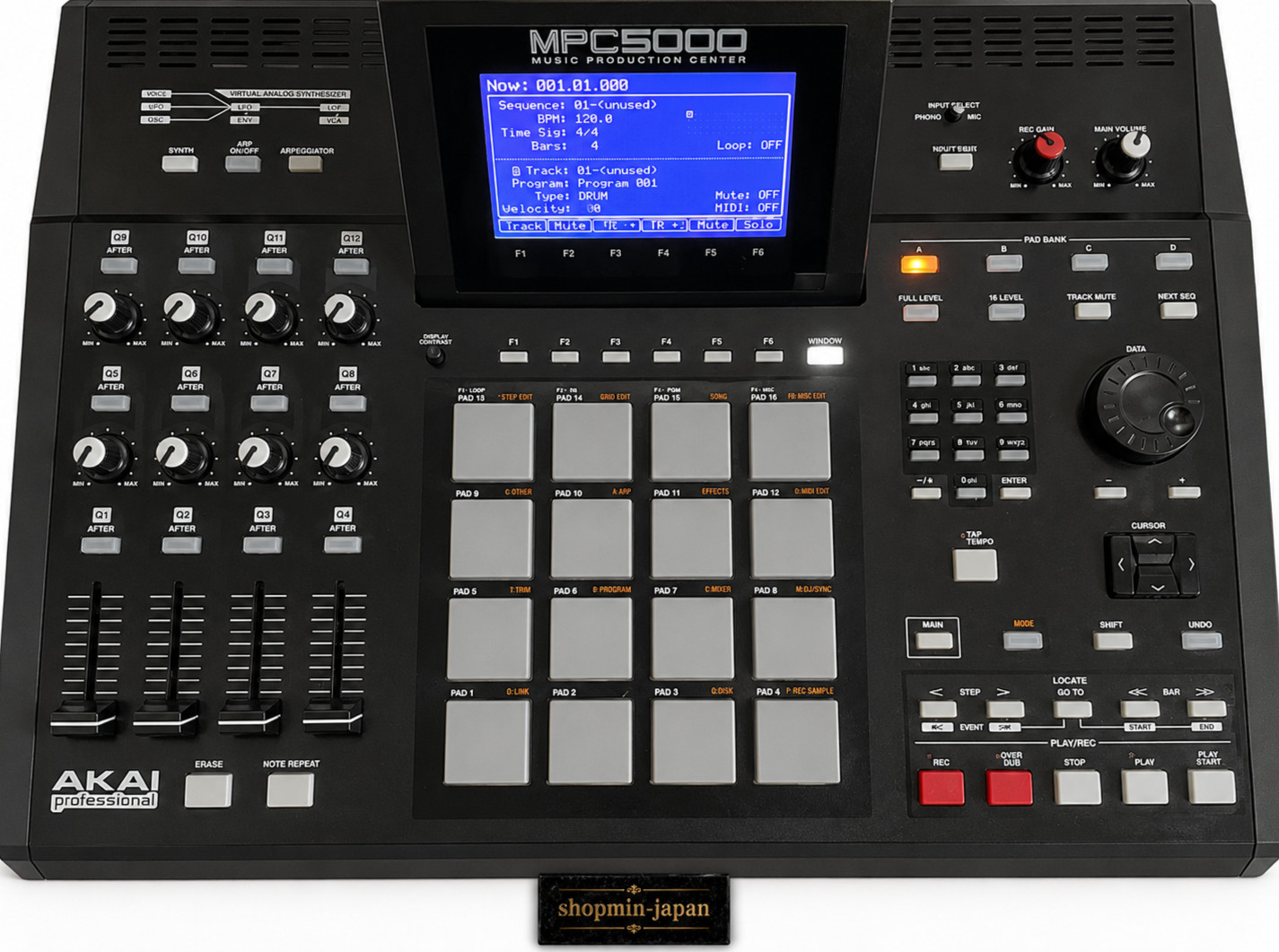 AKAI MPC5000 Music Production Center Sampler Synthesizer LCD Working Japan