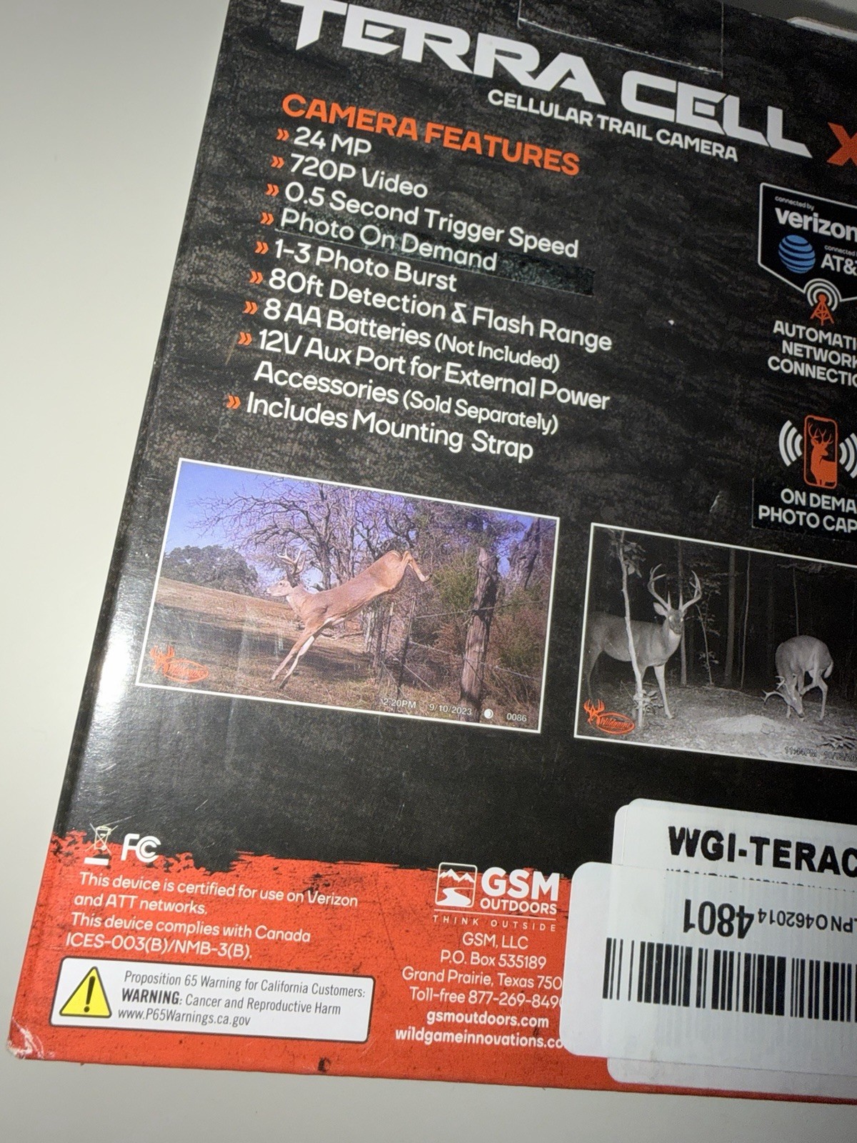 Wildgame Innovations WGI-TERACC: Terra Xt Cellular Camera / 24Mp