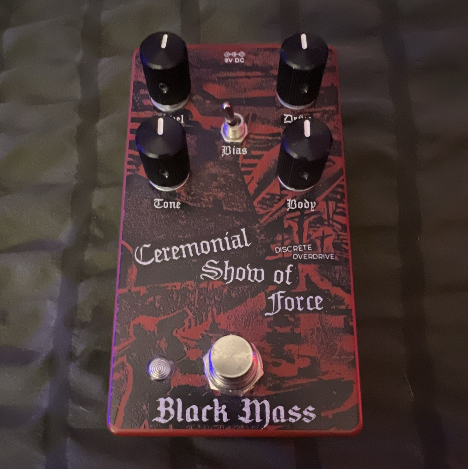 Black Mass Ceremonial Show of Force Analog Discrete Overdrive Pedal