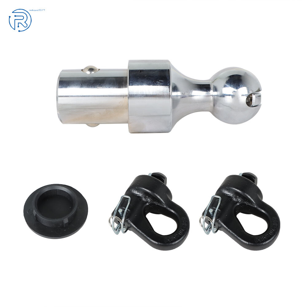 Gooseneck Ball & Safety Chain Kit For Chevy/Ford/GMC/Nissan 2-5/16" 60692