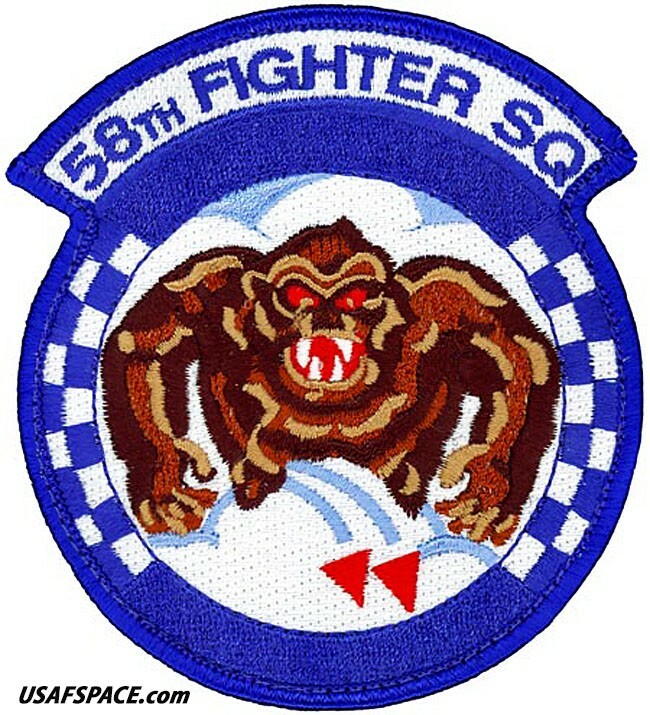 USAF 58th FIGHTER SQ –58 FS- F-35 Lightning II -Eglin AFB, FL-ORIGINAL VEL PATCH