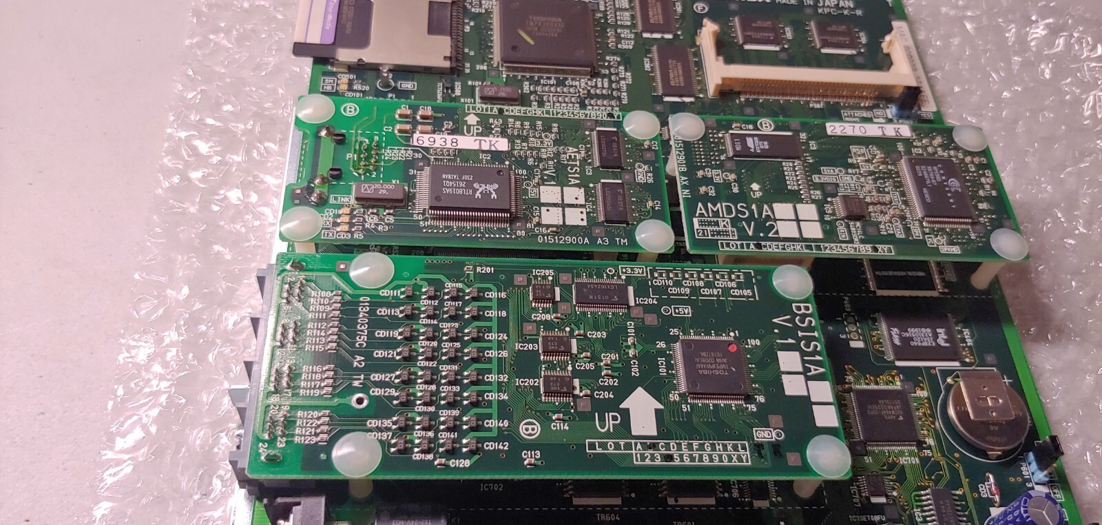 Toshiba ACTU1A Processor Board w/ AETS1A, AMDS1A, BSIS1A & ARCS1A
